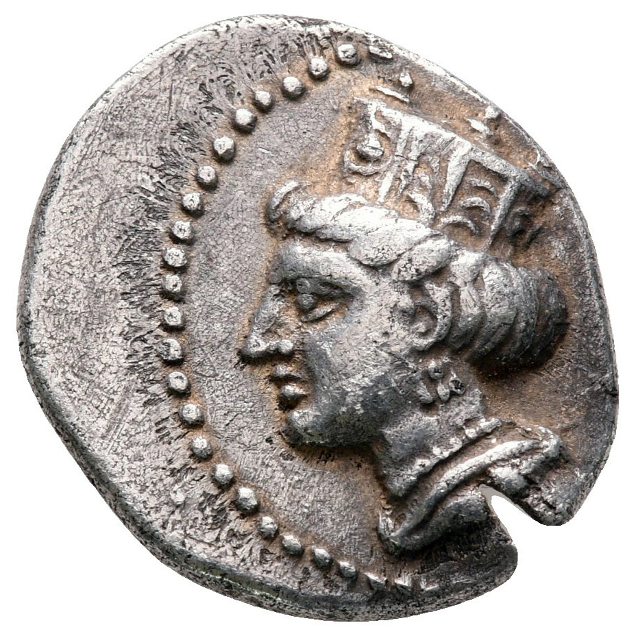 Obverse of coin related to Siglos with Hera