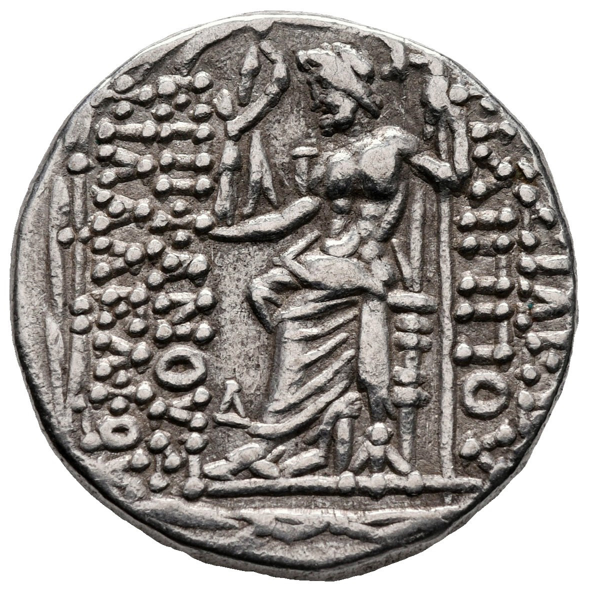 Reverse of coin related to Philip I Philadelphos Tetradrachm