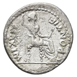 Reverse of Tiberius. 14-37 AD. Lugdunum. Denarius.