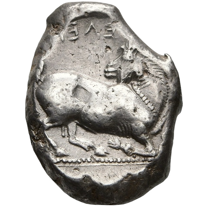 Reverse of coin related to Celenderis: A Fifth-Century Silver Stater from Western Cilicia